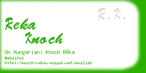 reka knoch business card